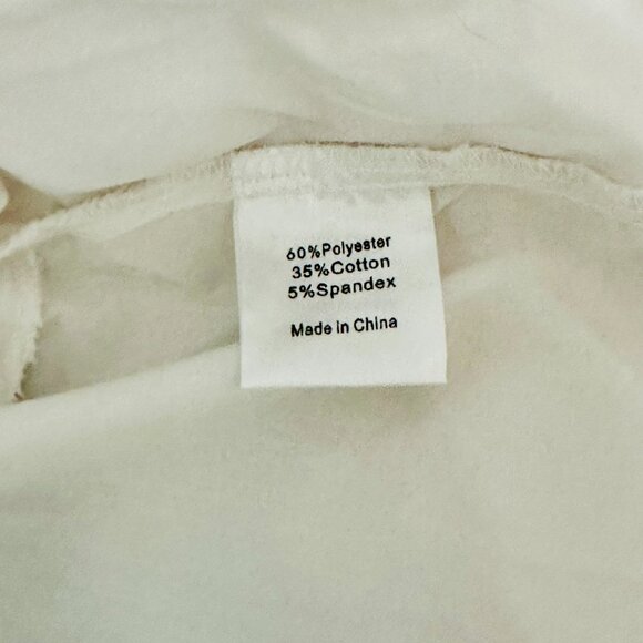 EMERSON LANG CROPPED BUTTON DOWN SHIRT WITH STRIPE TIE JUNIORS XL - Picture 7 of 9